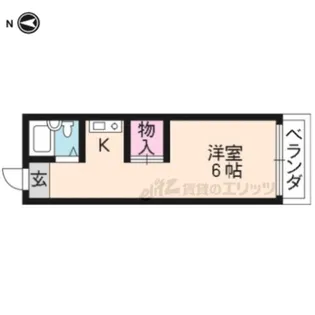 ヒルハイツ一条【4号室】の間取り