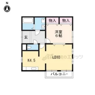 鳴滝ステージ?【1-A号室】の間取り