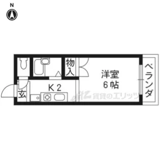 ブリックフォートアシハラ【203号室】の間取り