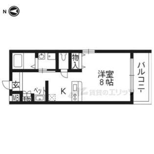 ヴァローレ桂【3階】の間取り