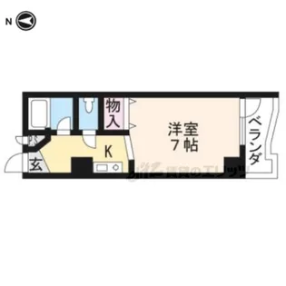 エスタシオンシバタ【203号室】の間取り