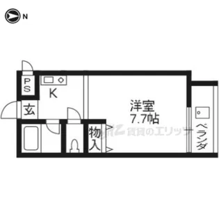 エスタシオンシバタ【406号室】の間取り