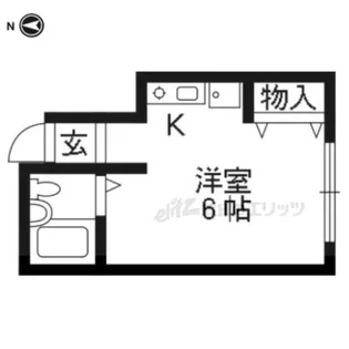 銀閣コーポ【2号室】の間取り