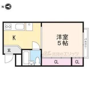 加茂川シティハウス【218号室】の間取り