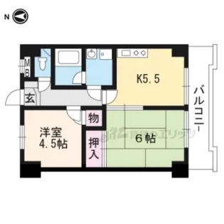 アレックスV【601号室】の間取り