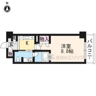 ヴィヴィ・プリメラ【608号室】の間取り