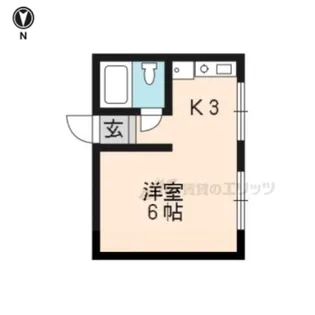 スイートピア上ノ山【302号室】の間取り