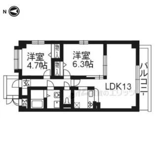 JAYPOOL【101号室】の間取り