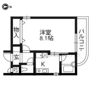 パレット【501号室】の間取り