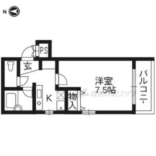 パレット【202号室】の間取り