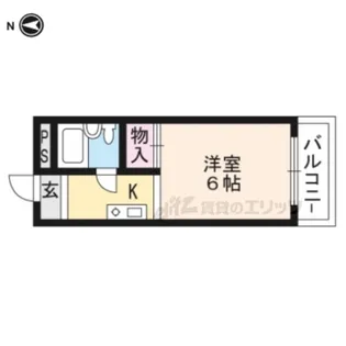 コーポ墨染【103号室】の間取り