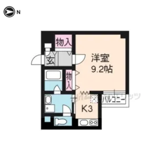 クオリカ桂西口【205号室】の間取り