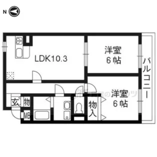 アニメートヒルズ【1階】の間取り