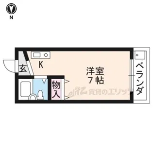 リバティハウス【207号室】の間取り