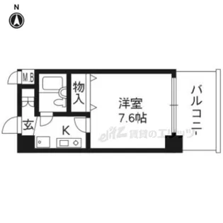 デリード&サンヴェール桂川東【315号室】の間取り