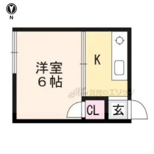 パレ修学院【21号室】の間取り
