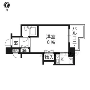 De’lead京都東洞院【1004号室】の間取り