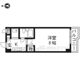 パラドール西院PART?【2階】の間取り