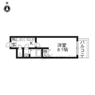 クローバーコート【105号室】の間取り