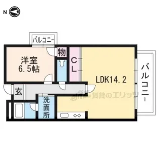 フラワー3番館【326号室】の間取り