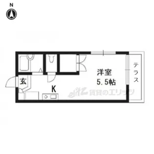 レオパレス音羽沢【106号室】の間取り