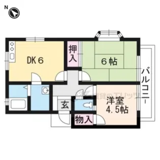 レピュートK【201号室】の間取り