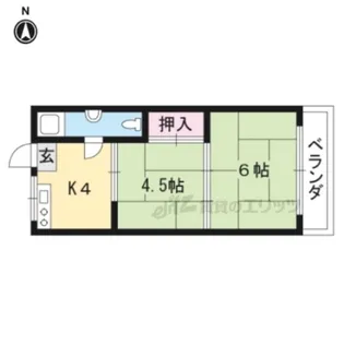 三幸マンション【402号室】の間取り