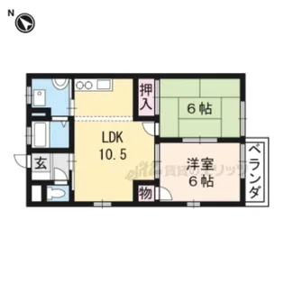 サンハイツセタ?【1階】の間取り