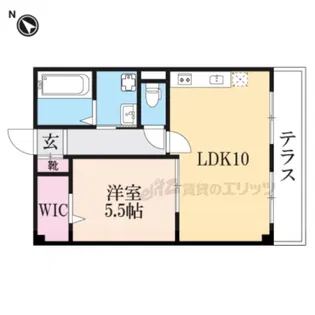 レユスィールコヨシ【103号室】の間取り