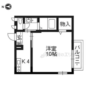DIAS JUTOKU(6800)【201号室】の間取り
