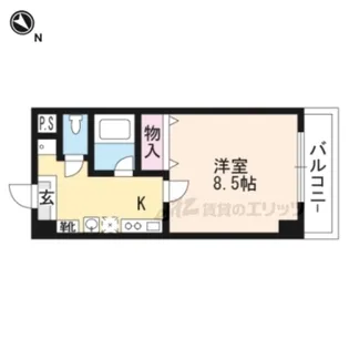 ルミエール吉岡【7階】の間取り