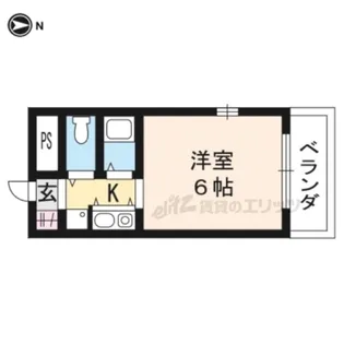 スペリオン四条烏丸【601号室】の間取り