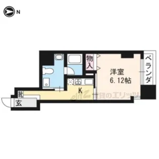 HF河原町二条レジデンス【1102号室】の間取り