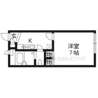 レオパレスJ【105号室】の間取り