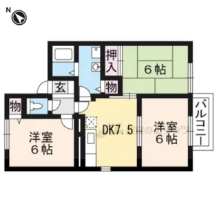 リンデンハイム?【201号室】の間取り