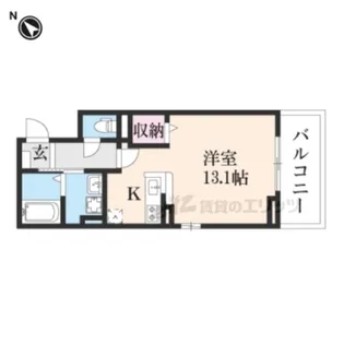 プリル吉祥院【3階】の間取り