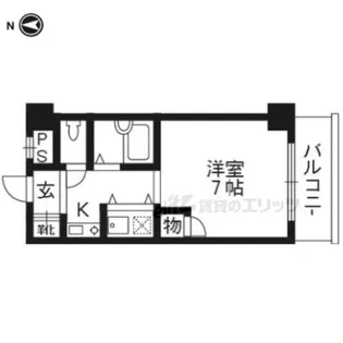 サザンフィールド【401号室】の間取り