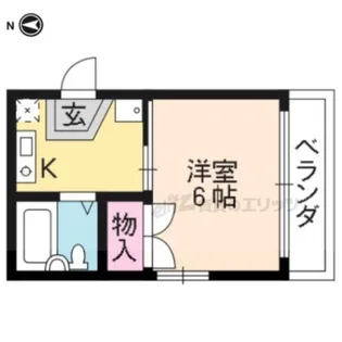 Plaisir北山【104号室】の間取り