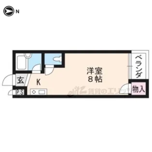 アクティ上賀茂C棟【202号室】の間取り