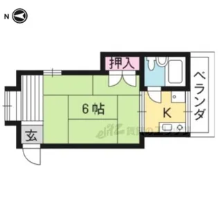 プチホワイトアタカA【205号室】の間取り