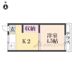 紫雲荘【106号室】の間取り