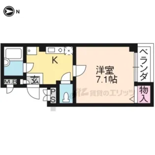 リマブラン三条【206号室】の間取り