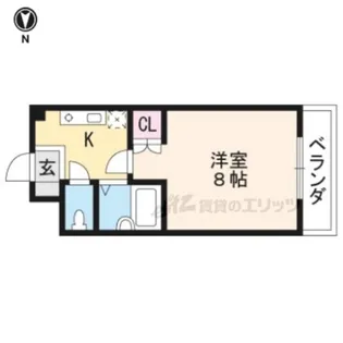 ウエストヴィラオイケ【502号室】の間取り