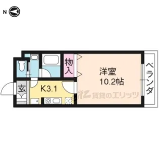 グレイス花園【205号室】の間取り