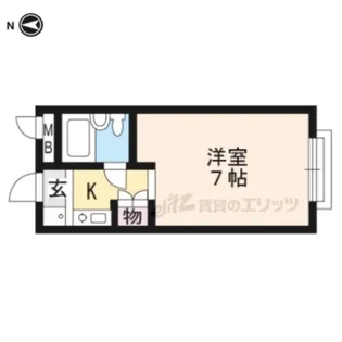 Calmマンション【105号室】の間取り