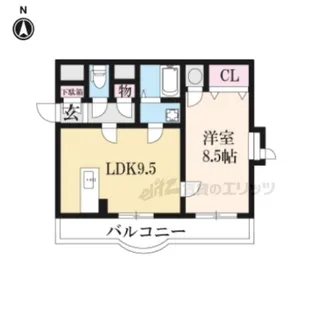 メゾン・ド・パイユ【4階】の間取り