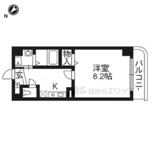 グランツェントB【2階】の間取り