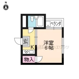 ユニハイツ【203号室】の間取り