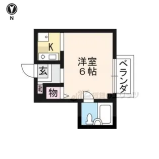 ユニハイツ【207号室】の間取り