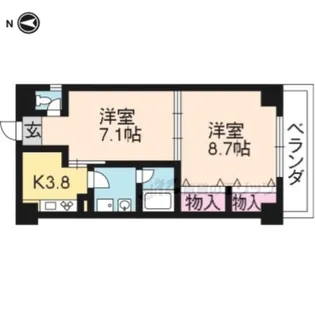 ウィステリア参番館【3階】の間取り